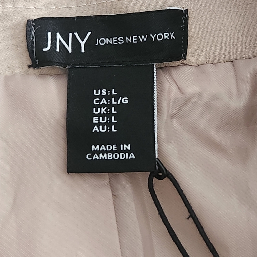 Jones New York Women's Beige Blazer Size L Preppy Business Casual - Picture 2 of 10
